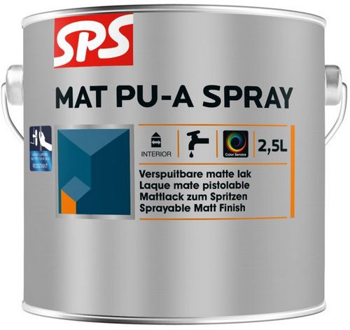 vertrekken Afstudeeralbum Gehakt SPS Mat PU-A Spray 2,5 Liter - verfsuper.nl